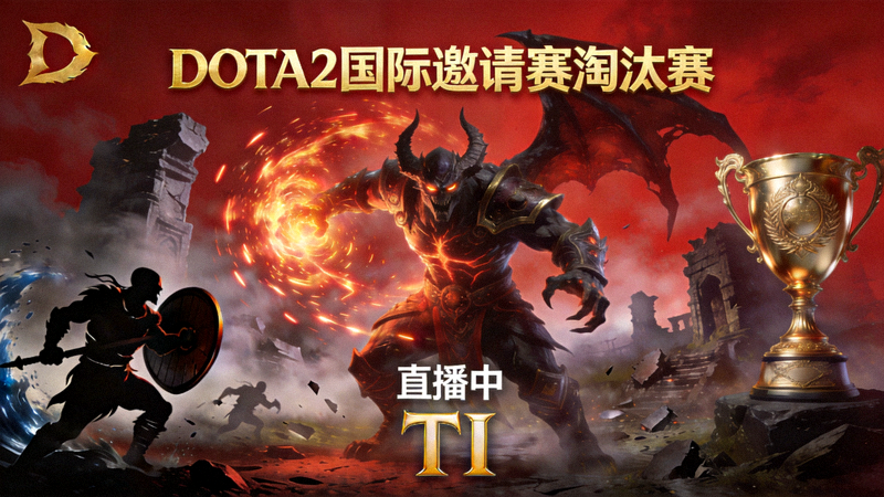 DOTA2国际邀请赛淘汰赛直播间封面